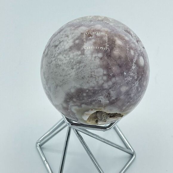 Pink amethyst flower agate crystal healing stone 2.25 inches druzy points - Picture 6 of 13